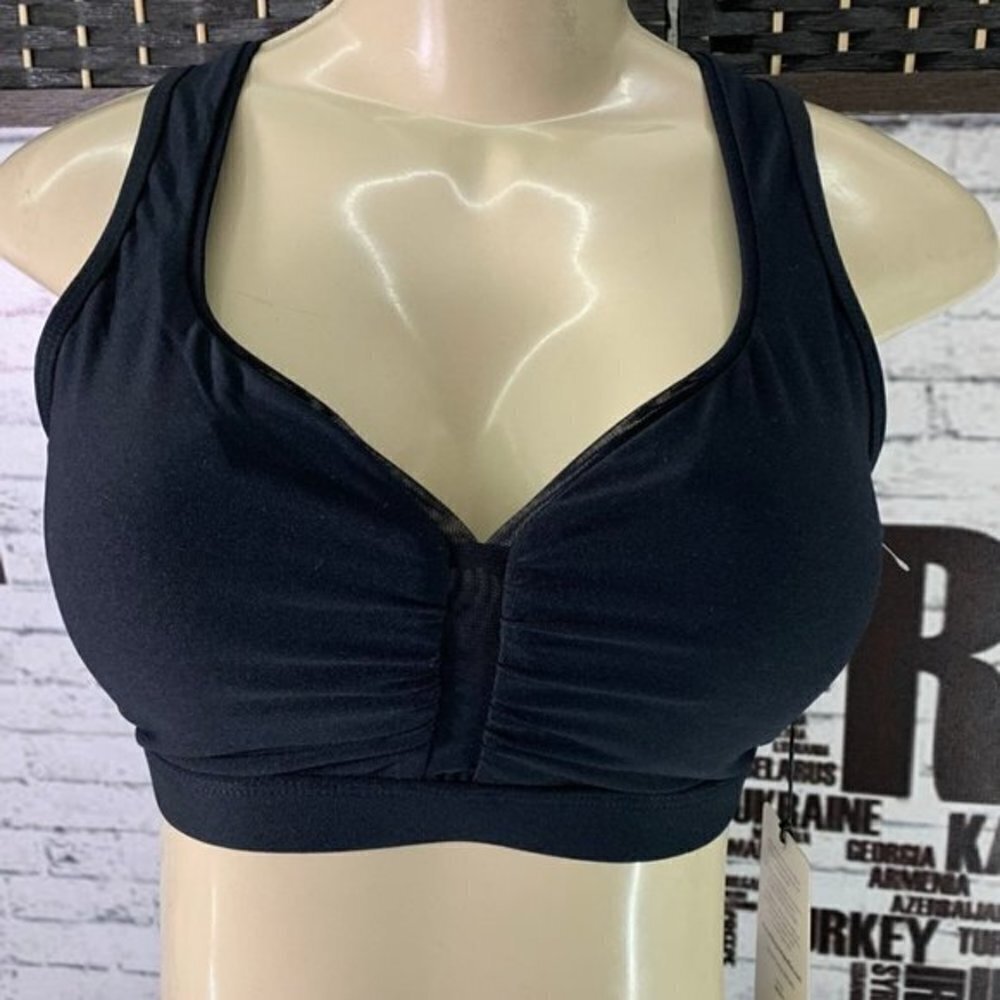 90 Degree by Reflex M Black Mesh Sports Bra